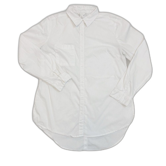 C Est. 1946 Tops - Est. 1946 White Button Down Tux Tail Shirt Medium Longline Curved Hem